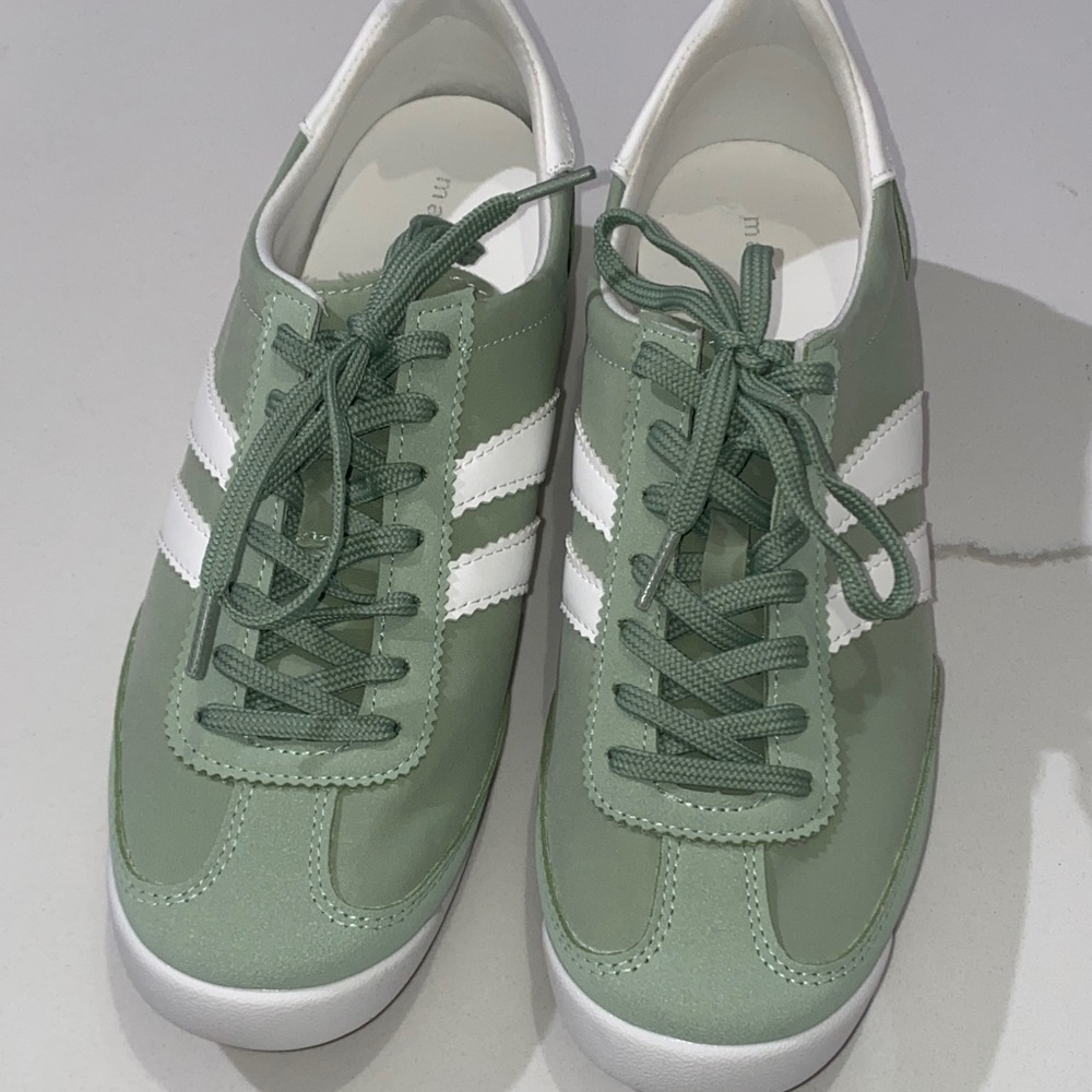 NWOT - Madden Girl Sage Green and White Athletic Sneakers